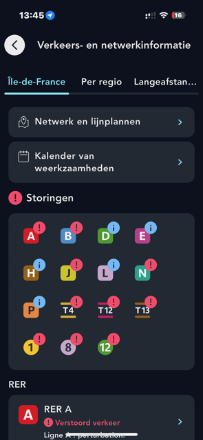 Volg de actuele situatie op het spoor 