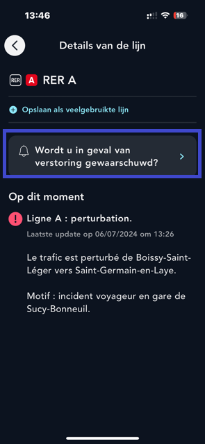 Volg de actuele situatie op het spoor 